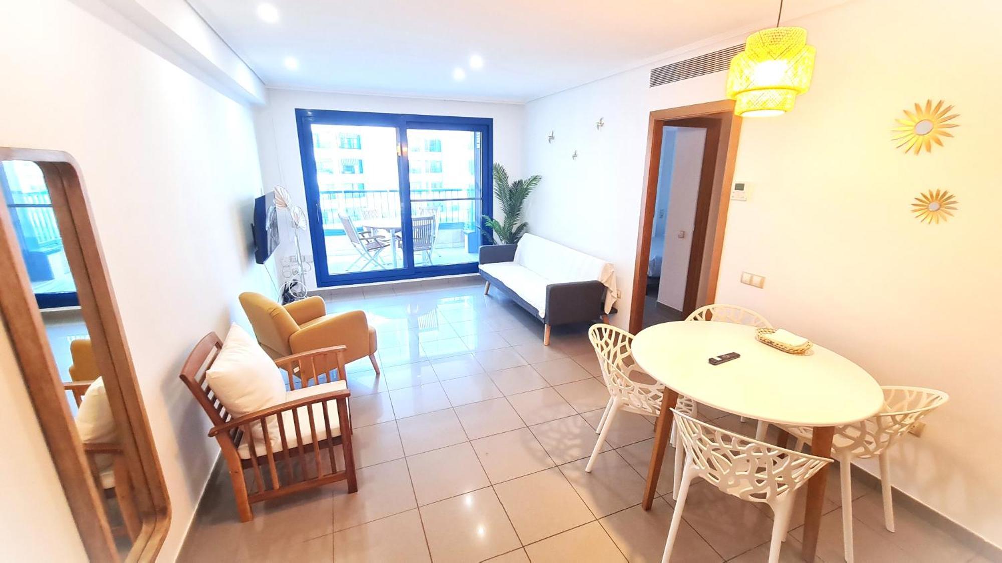 Beach Valencia Luxury D15-9 Apartment With Terrace And Sea Views With Two Rooms Exteriör bild